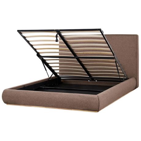 Beliani Letto contenitore en Tessuto Moderno CAMPAGNE  