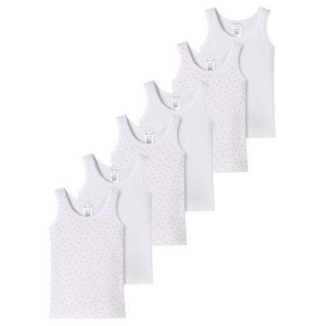 Schiesser  6er Pack Kids Girls Feinripp Organic Cotton - Unterhemd 