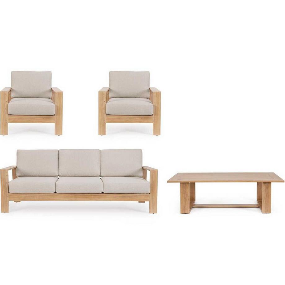 mutoni Gartenlounge Baltic natur (4er-Set)  