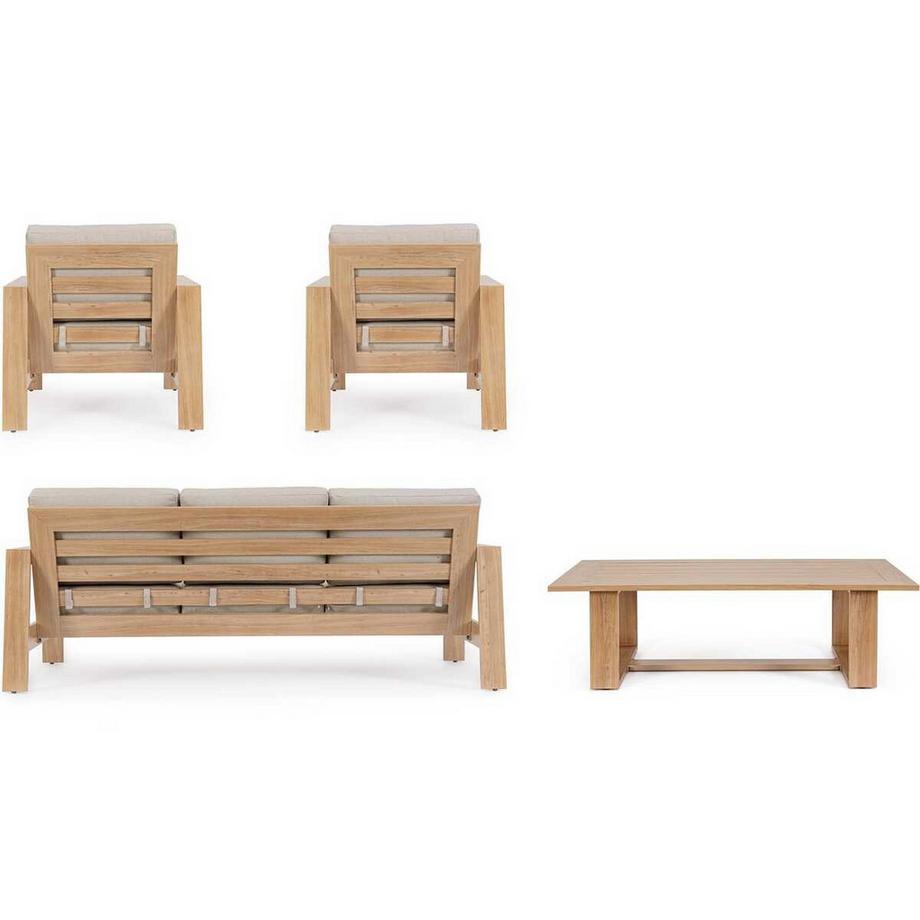 mutoni Gartenlounge Baltic natur (4er-Set)  