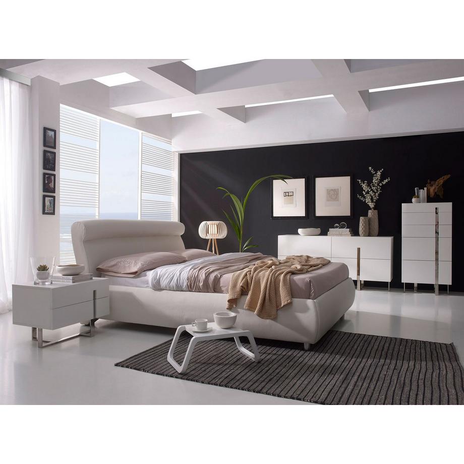 ANGEL CERDA Chiffonier ausem Holz und verchromtem Stahl  