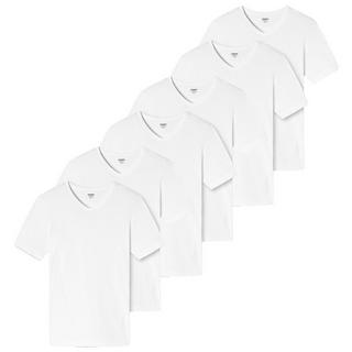 Uncover by Schiesser Lot de 6 Basic Maillot de Corps Manches Courtes Col V  