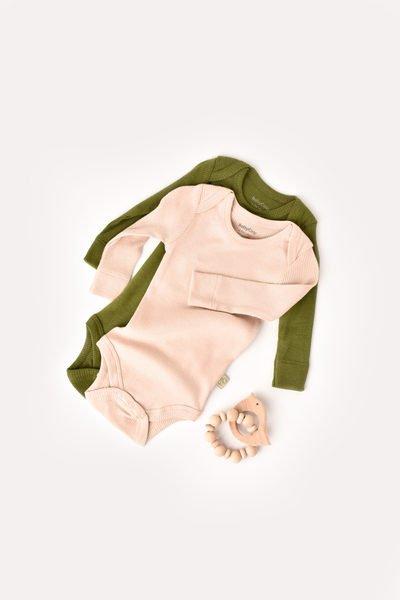 BabyCosy Organic  Body, manches longues, 2 Pack 