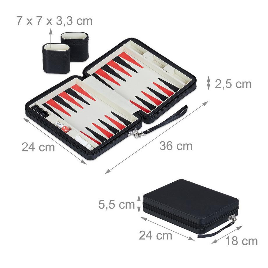 Northix  Jeu de voyage Backgammon 