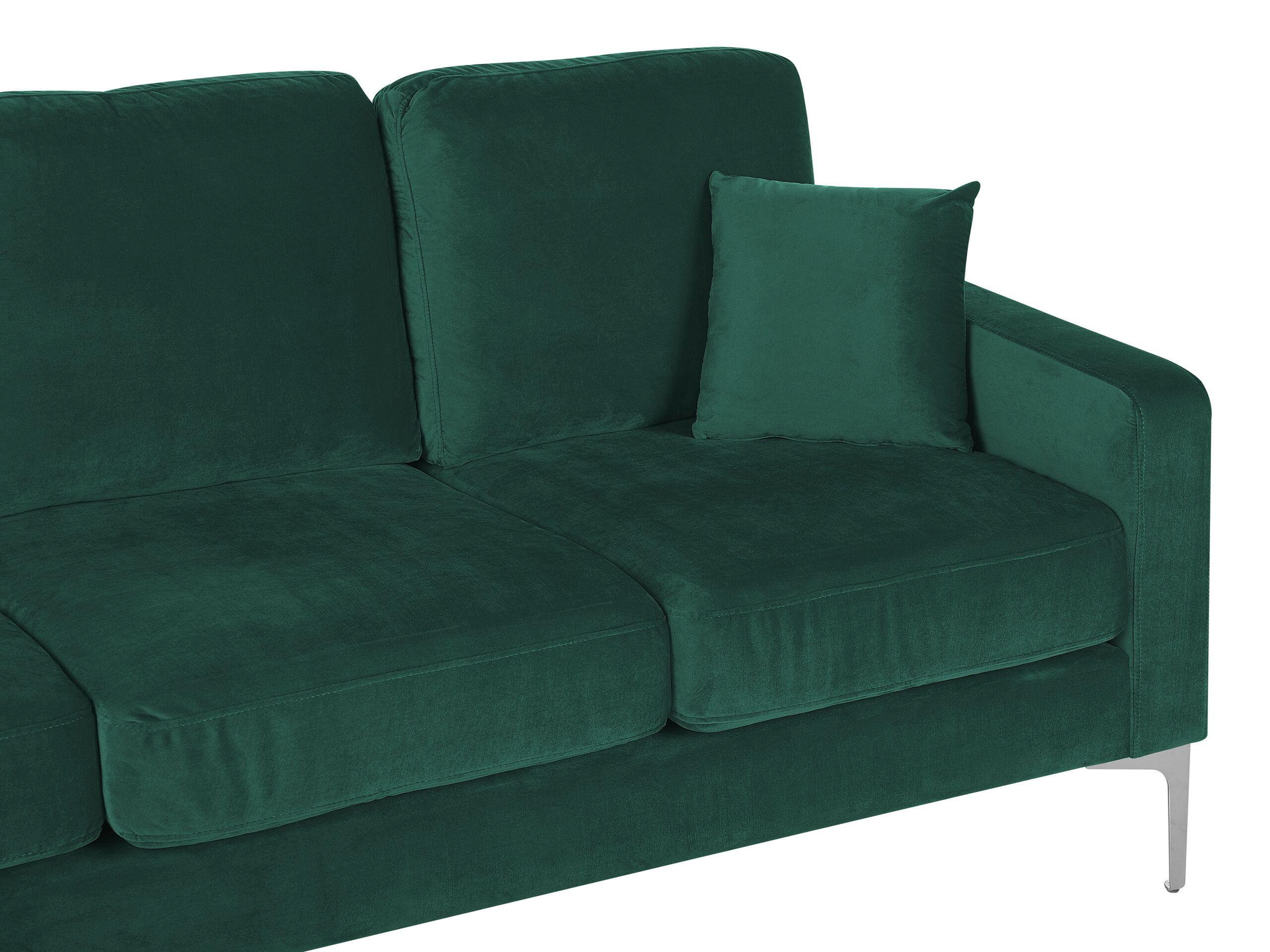 Beliani 3 Sitzer Sofa aus Samtstoff Retro GAVLE  