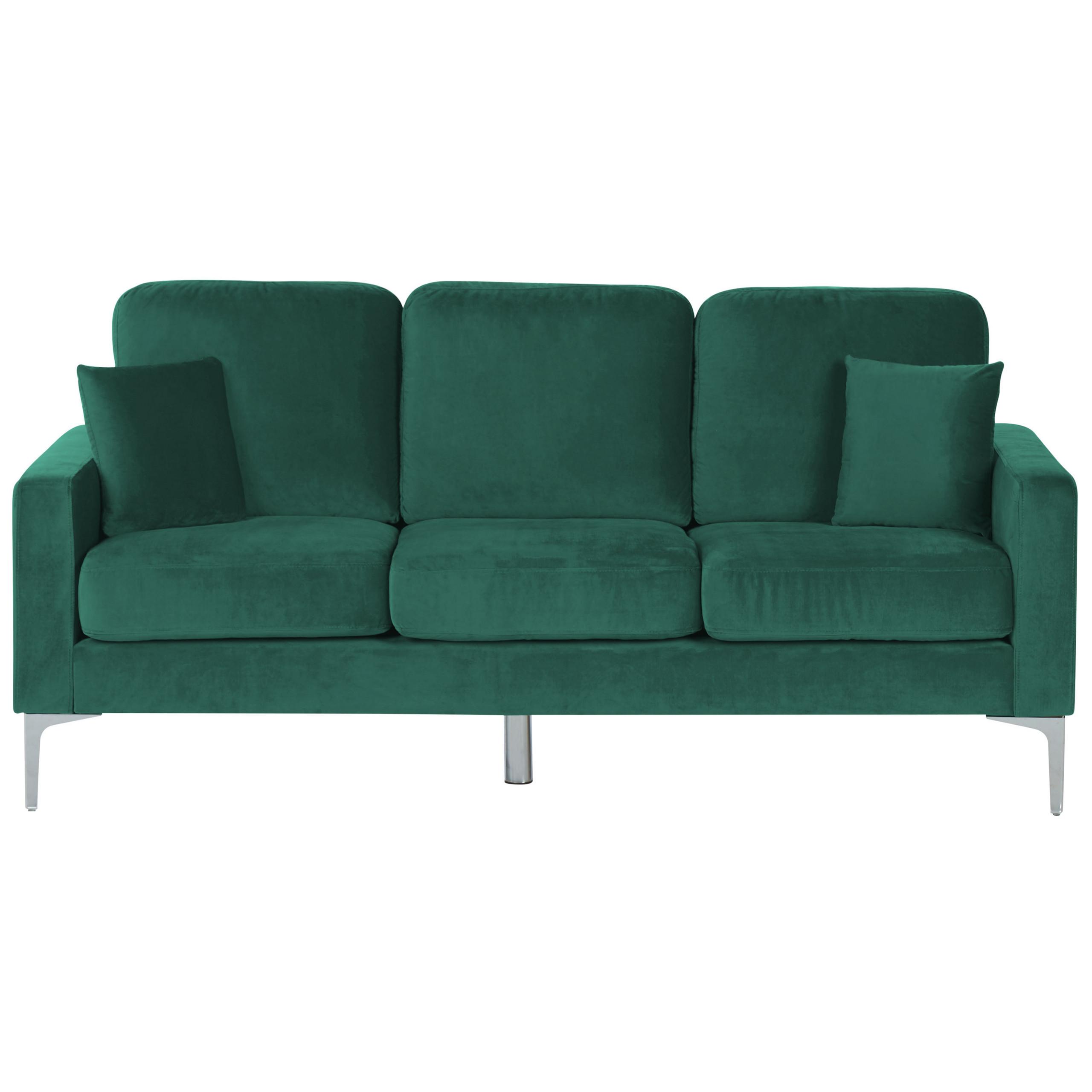 Beliani 3 Sitzer Sofa aus Samtstoff Retro GAVLE  