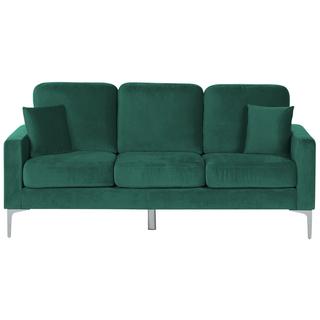 Beliani 3 Sitzer Sofa aus Samtstoff Retro GAVLE  