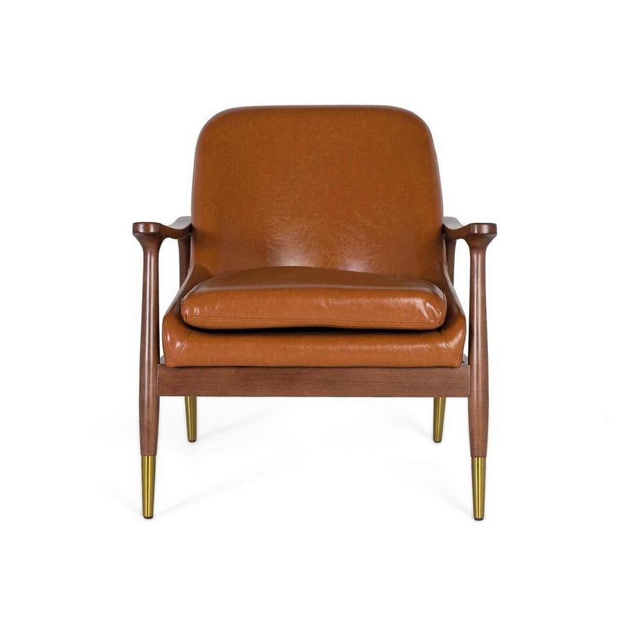 mutoni inspiration Sessel Solana PU-Kunstleder zigelbraun  