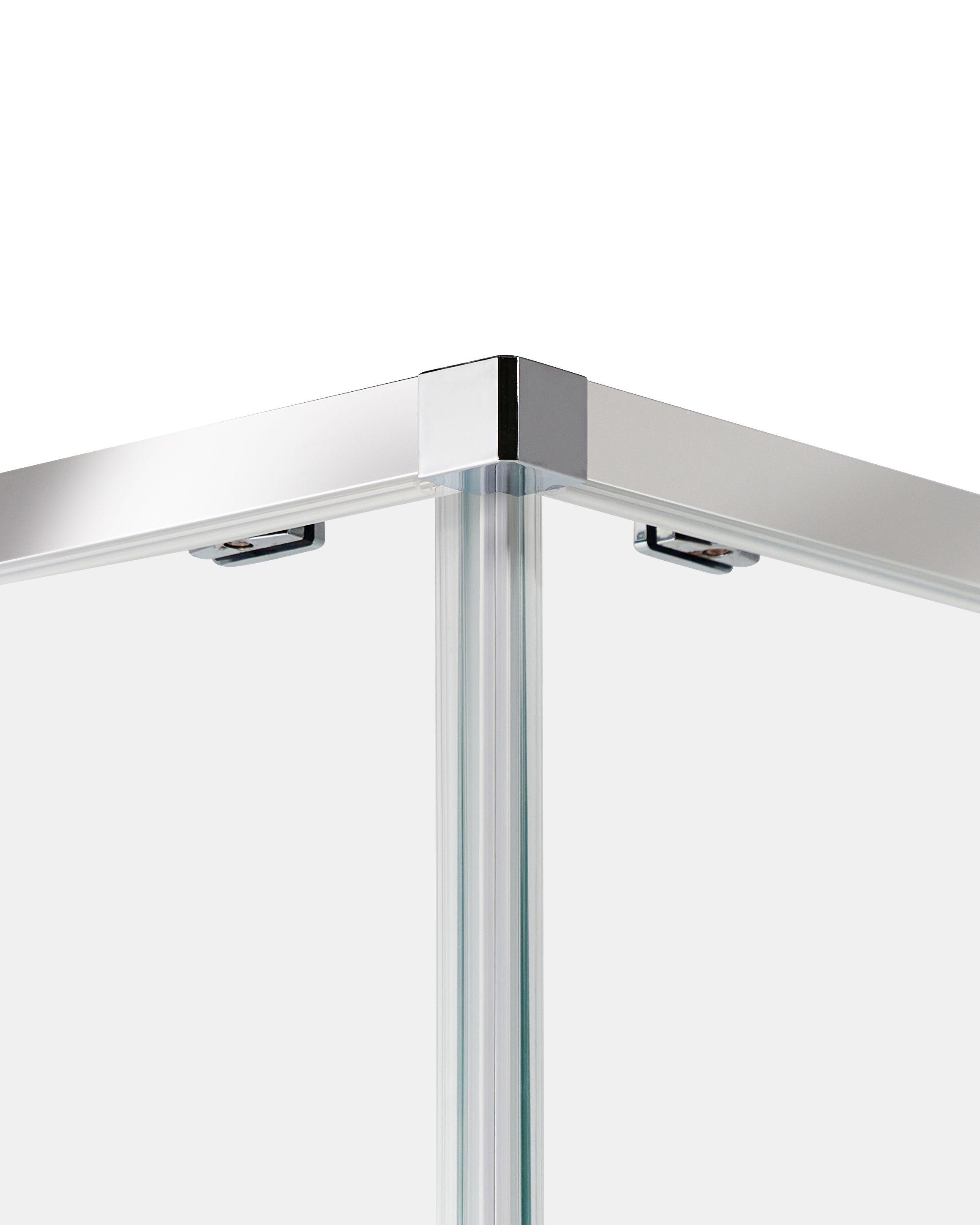 Beliani Cabine de douche en Verre de sécurité Traditionnel TELA  