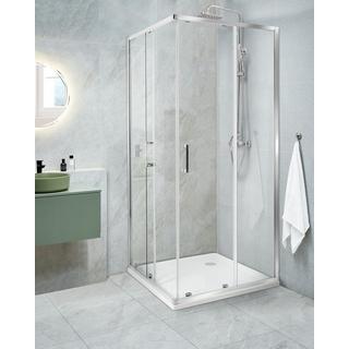 Beliani Cabine de douche en Verre de sécurité Traditionnel TELA  