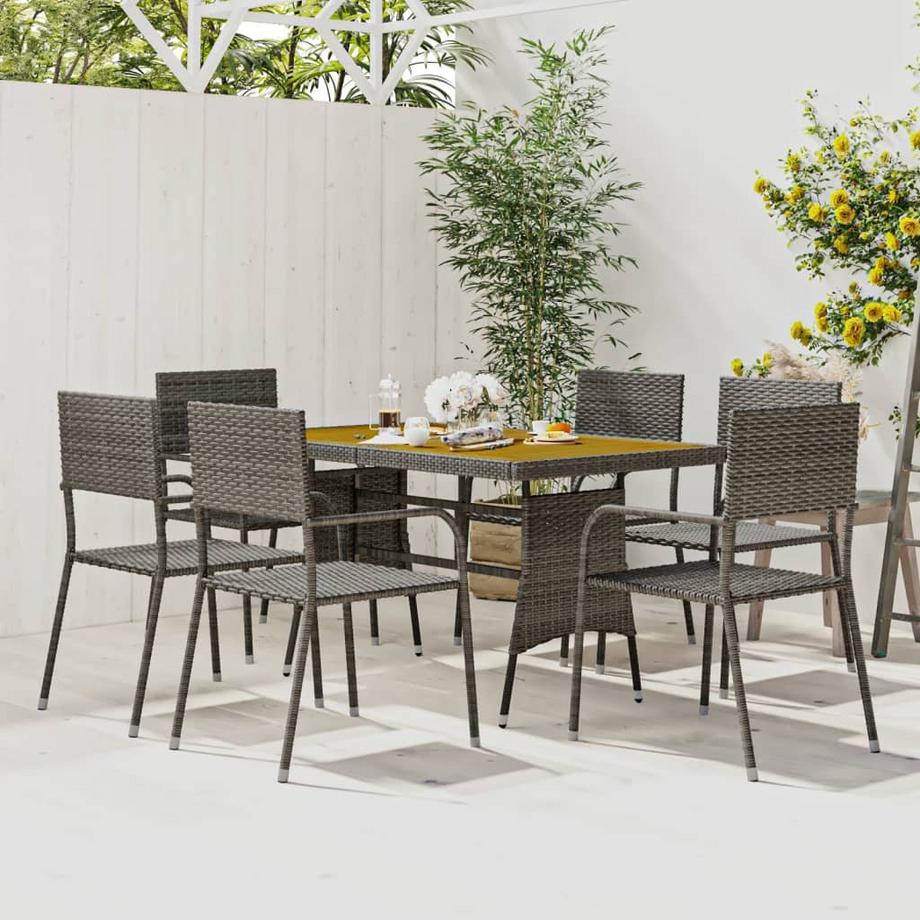 VidaXL Garten essgruppe poly-rattan  