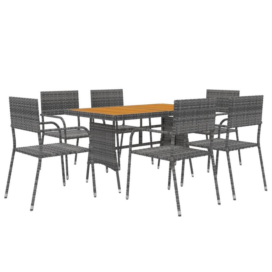 Garten essgruppe poly-rattan