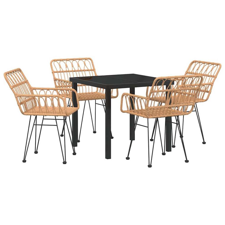 Set da pranzo per esterni Polyrattan