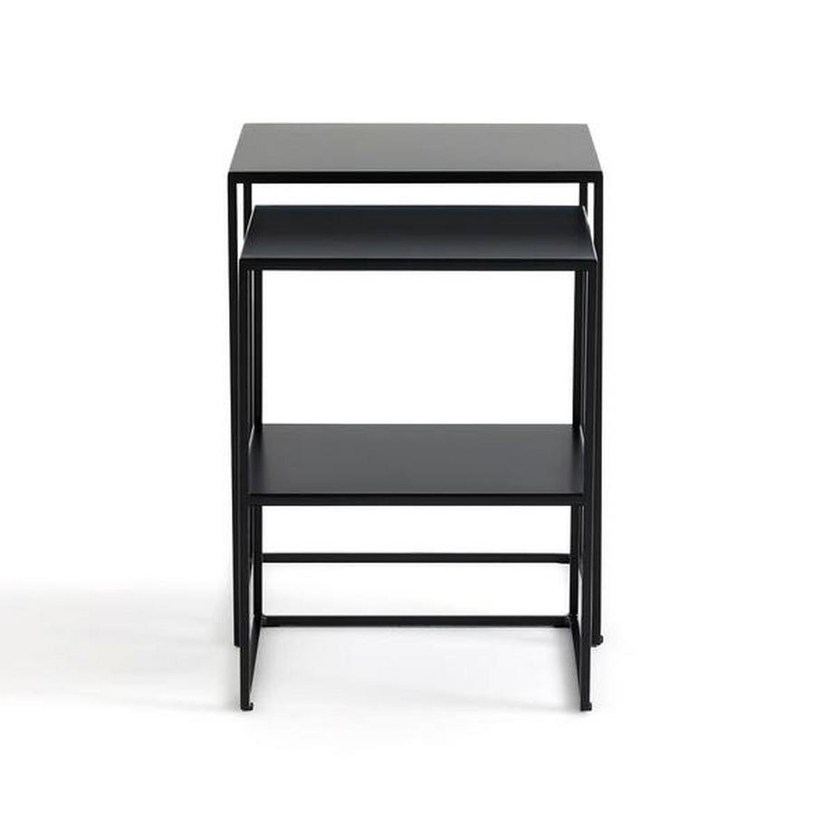 La Redoute Intérieurs Lot de 2 bouts de canapé gigognes acier  