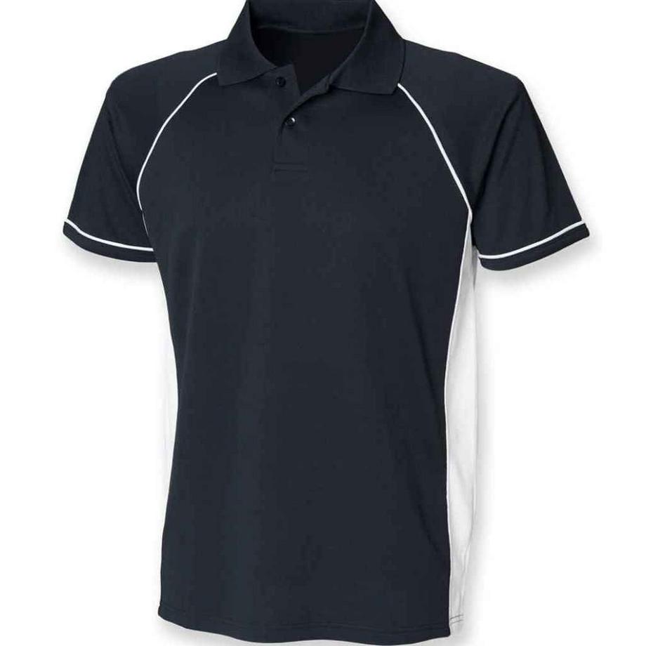 Poloshirt Kontrasteinsatz