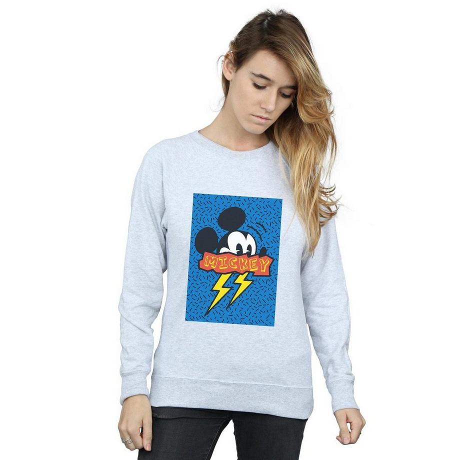 Disney 90s Mickey Mouse Grafikdruck Sweatshirt  