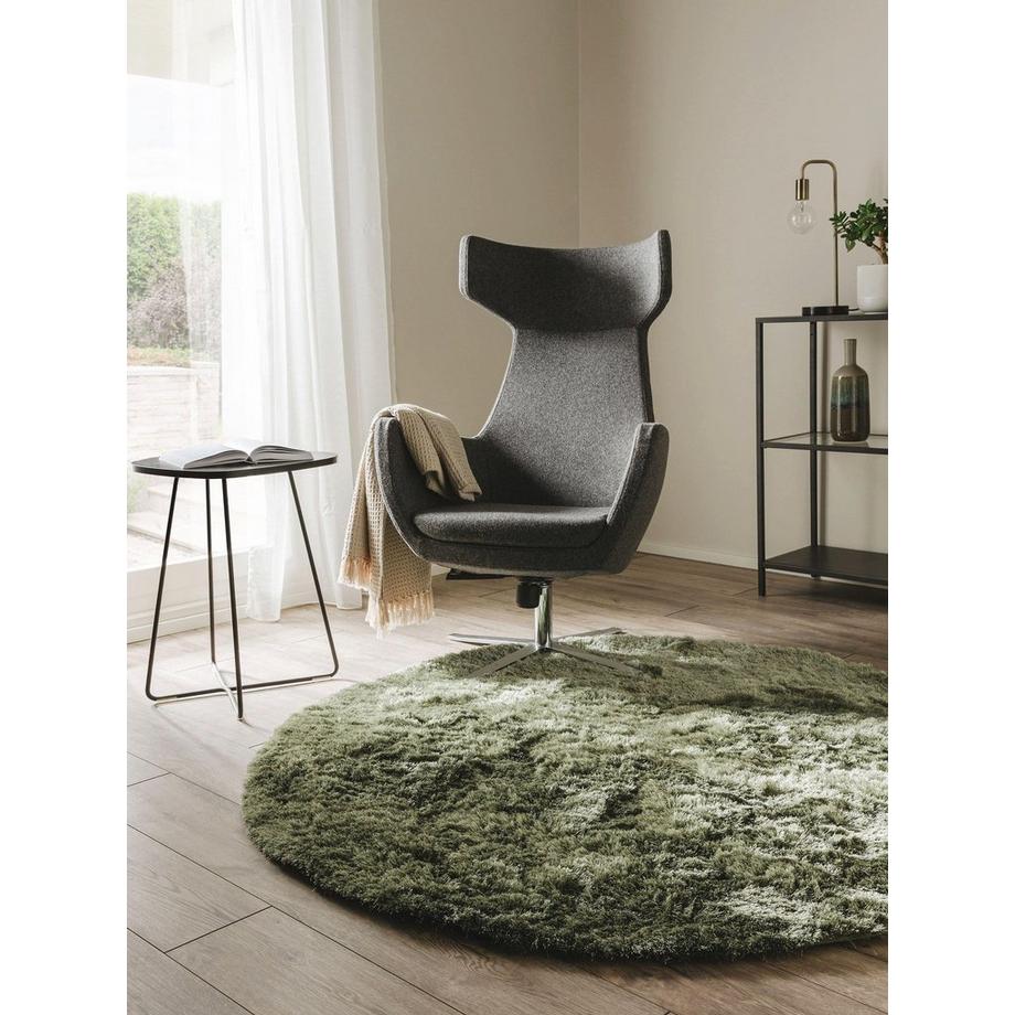 Benuta Hochflorteppich Whisper Grün  