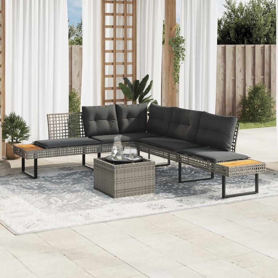VidaXL Garten sofagarnitur poly-rattan  