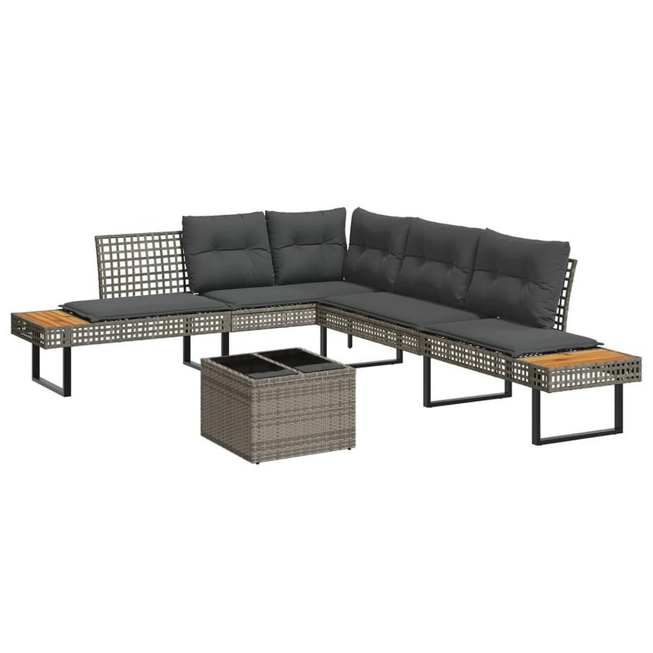 Garten sofagarnitur poly-rattan