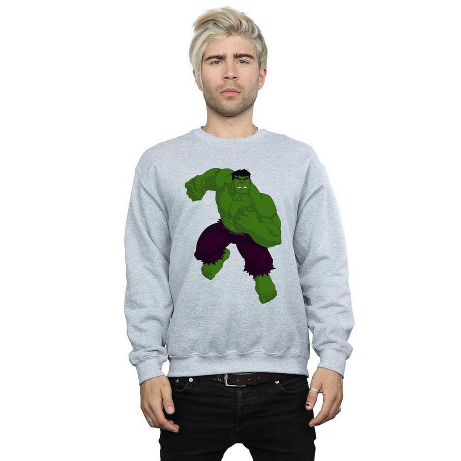 MARVEL Hulk Stampa Grafica Felpa  