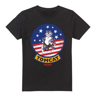 Top Gun Tomcat T-Shirt Stampata Maniche Corte  