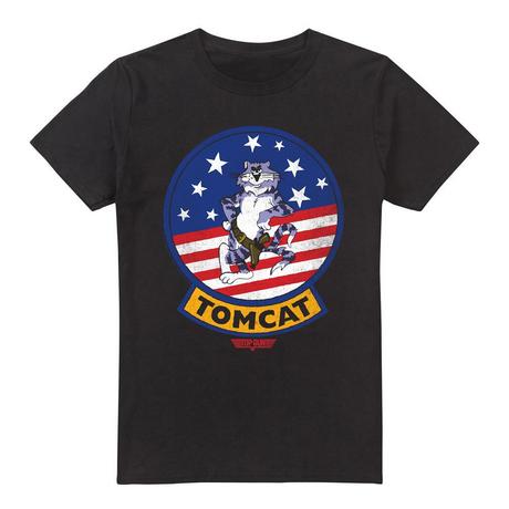 Top Gun Tomcat T-Shirt Stampata Maniche Corte  