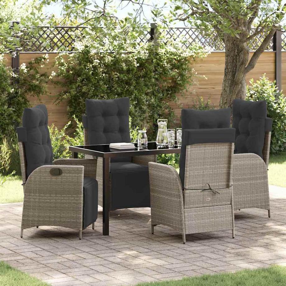 VidaXL Set da Pranzo per Giardino Polyrattan  