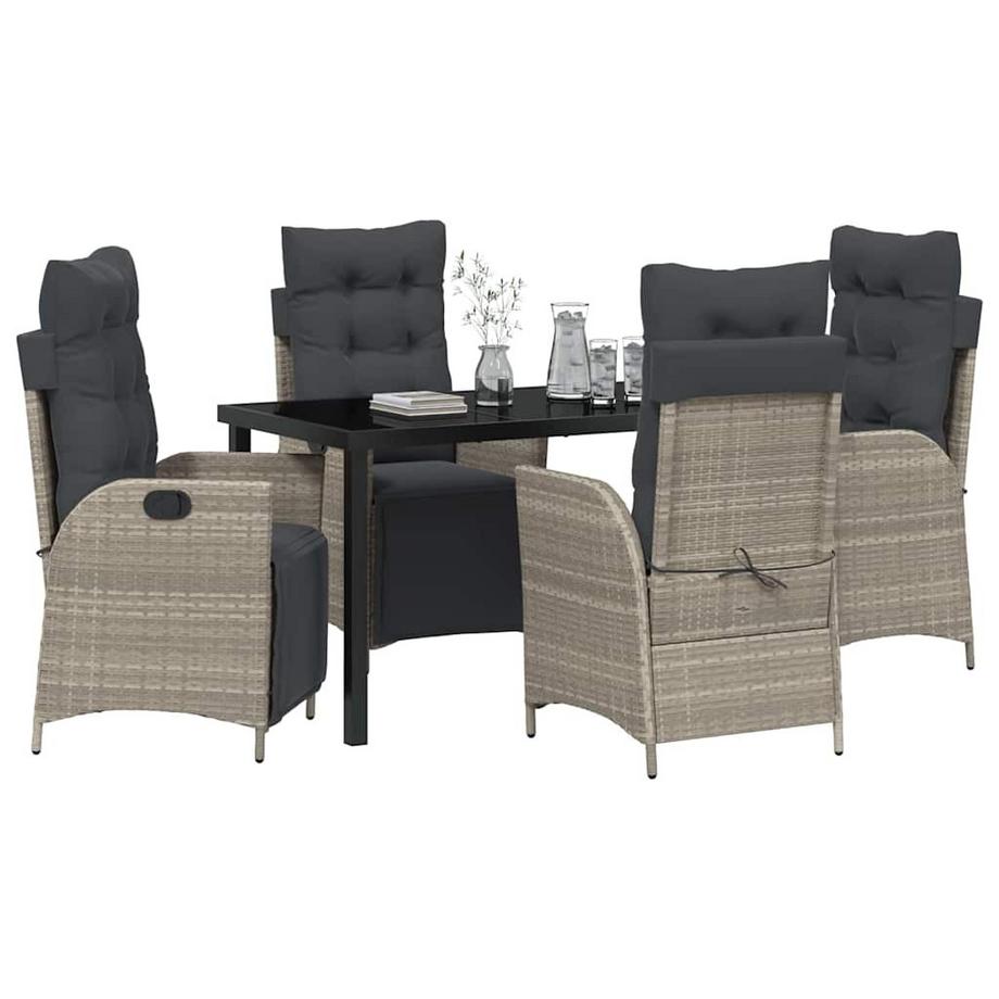 VidaXL Set da Pranzo per Giardino Polyrattan  