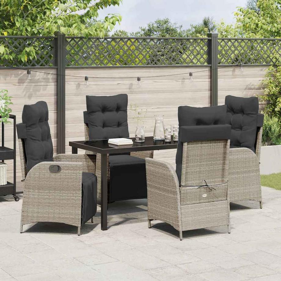 VidaXL Set da Pranzo per Giardino Polyrattan  