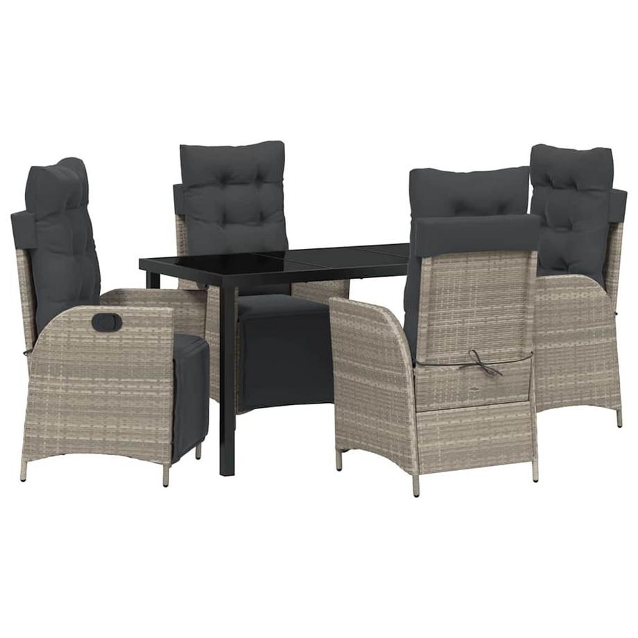 Set da Pranzo per Giardino Polyrattan