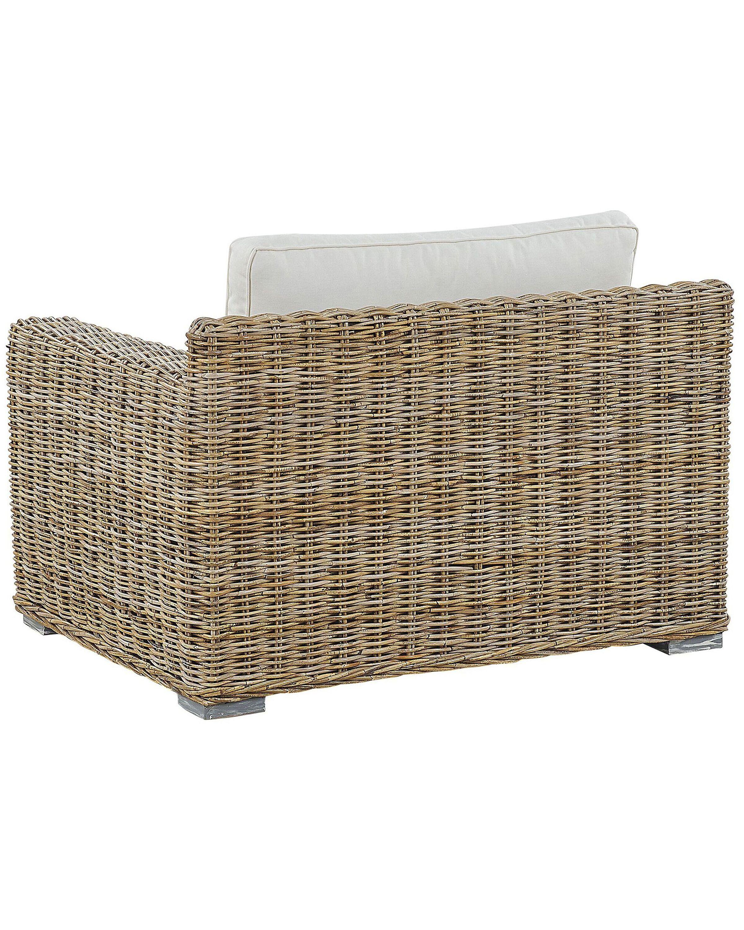Beliani Set di 2 poltrone da giardino en Rattan Boho ARDEA  