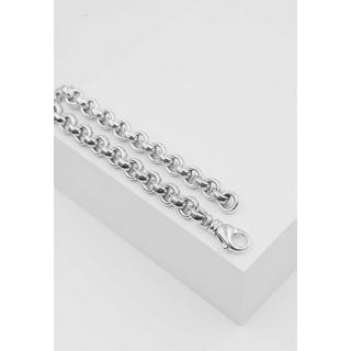 MUAU Schmuck  Bracelet jaseron en or blanc 750,20cm, 7.7mm 