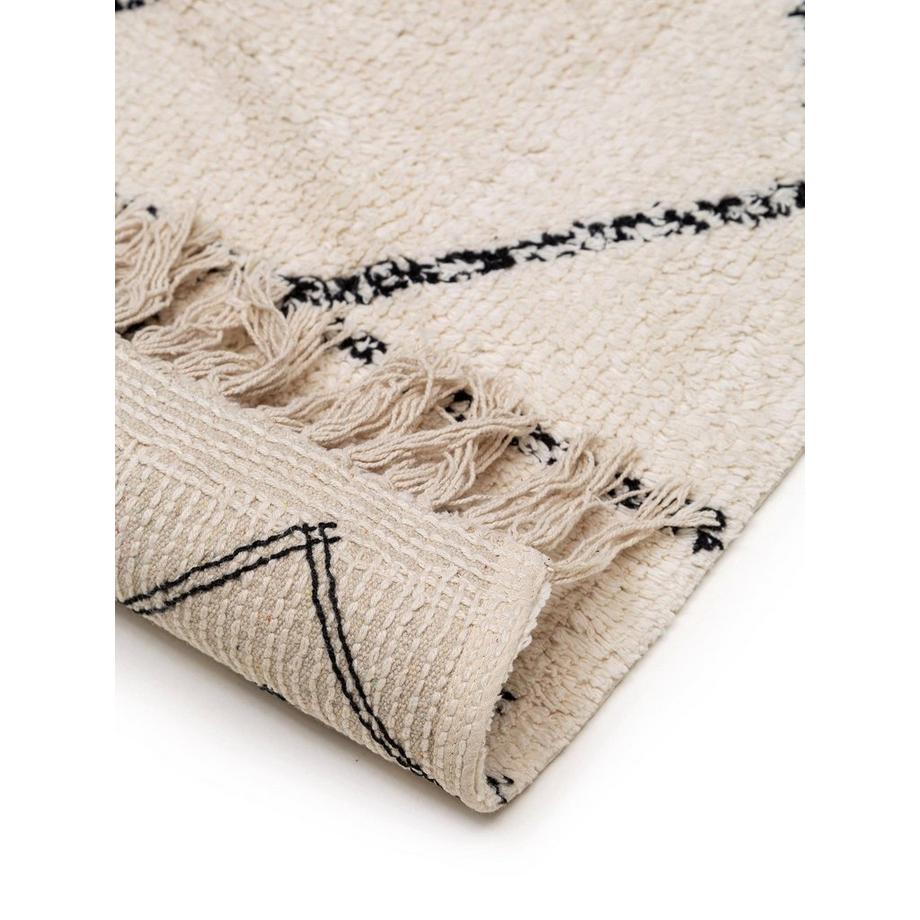 Benuta Waschbarer Baumwollteppich Naomi Cream  