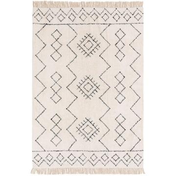 Tapis en coton lavable Naomi Crème