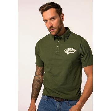 Poloshirt, Halbarm, Jersey, Vintage Look