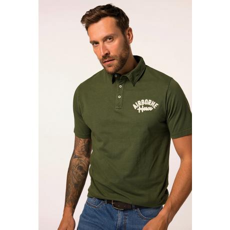 JP1880 Halbarm Jersey Poloshirt Vintage Look  