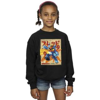 Disney  Big Hero 6 Baymax Fred Newspaper Sweatshirt 