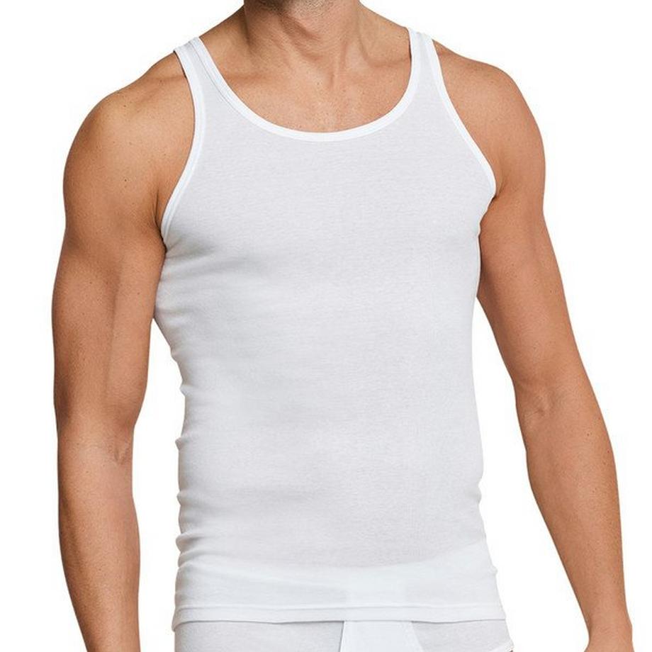 Schiesser Original Classics Canottiera a Costine Fini Confezione da 4  