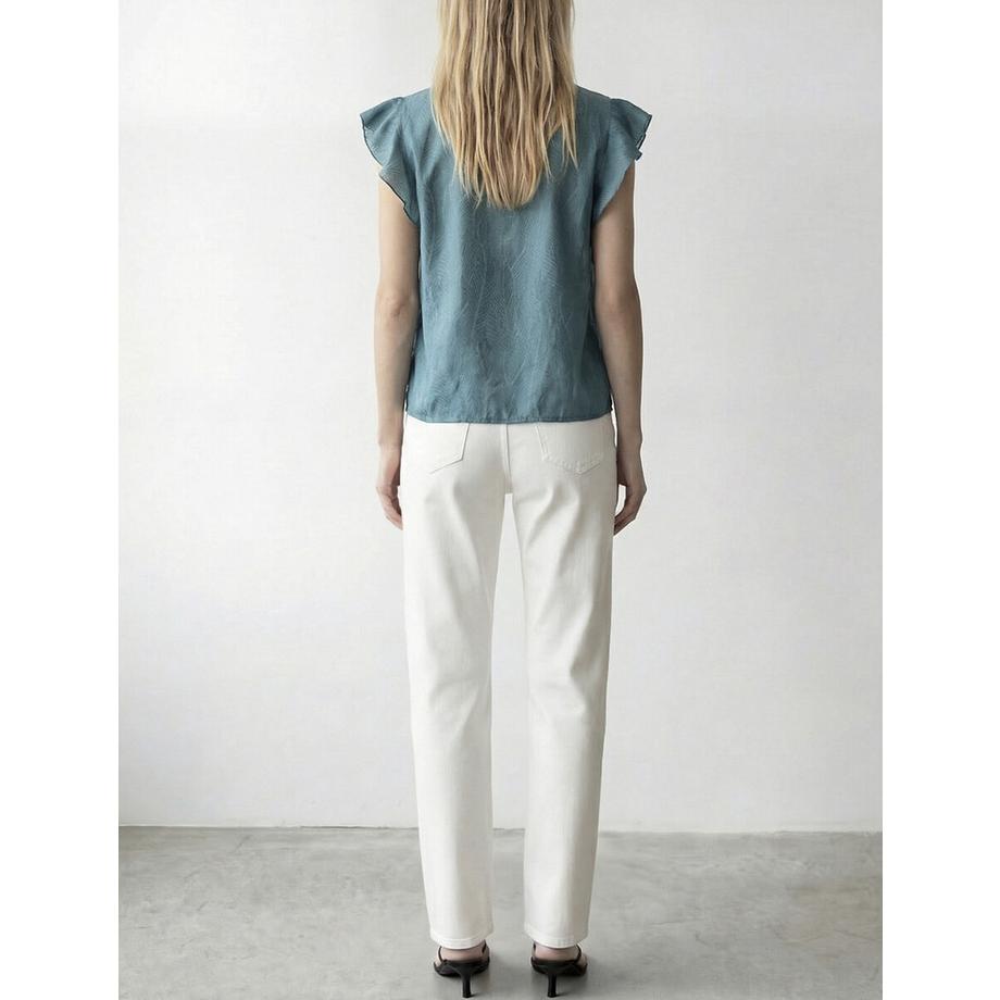 VILA Blouse manches courtes col V  