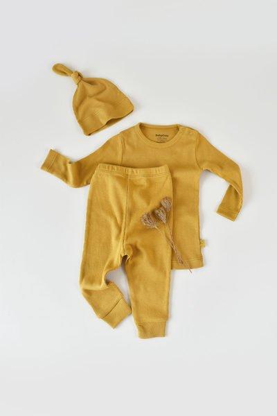 BabyCosy Organic  Set, Hose, T-shirt langarm, Mütze 