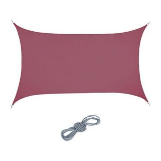 B2X Voile d'ombrage rectangulaire bordeaux  