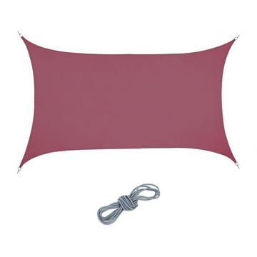 Voile d'ombrage rectangulaire bordeaux