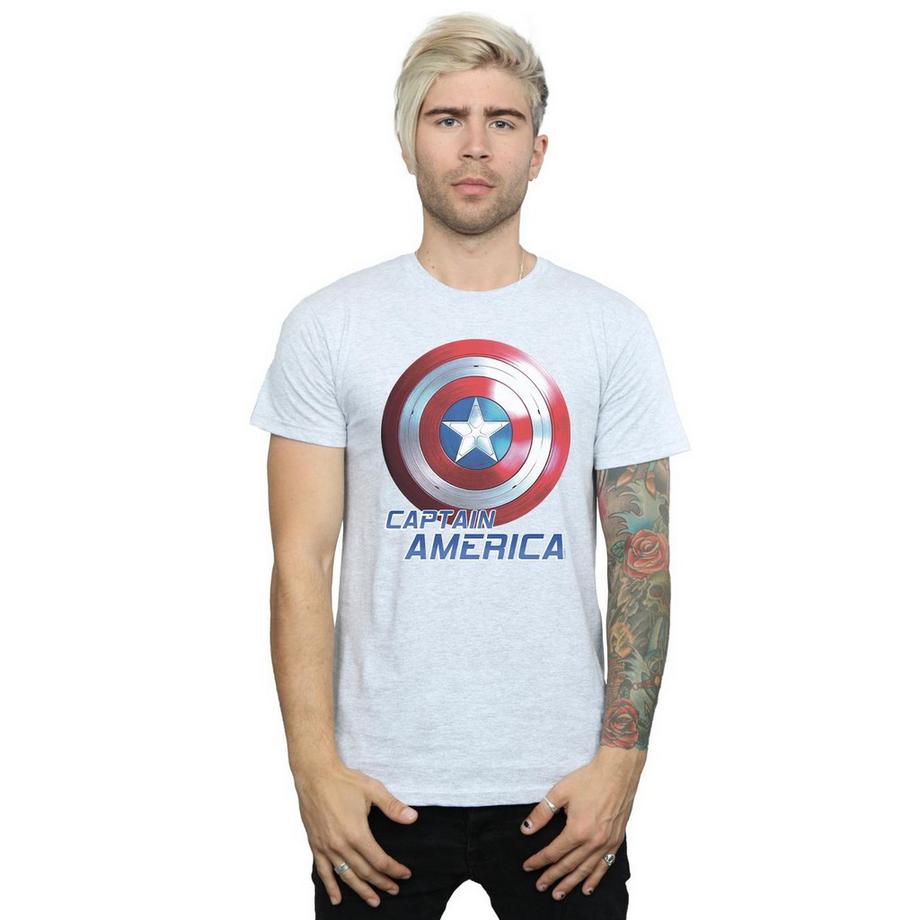 MARVEL T-Shirt Stampa Scudo Captain America  