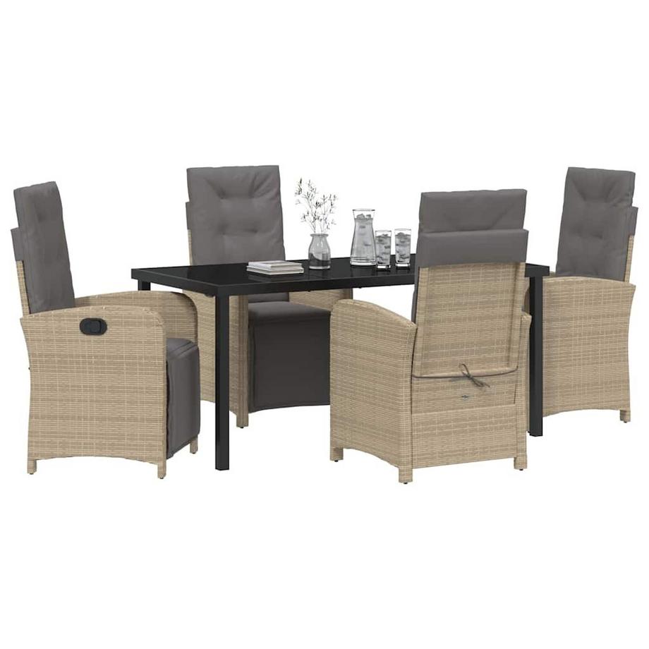 VidaXL Set da Pranzo per Giardino Polyrattan  