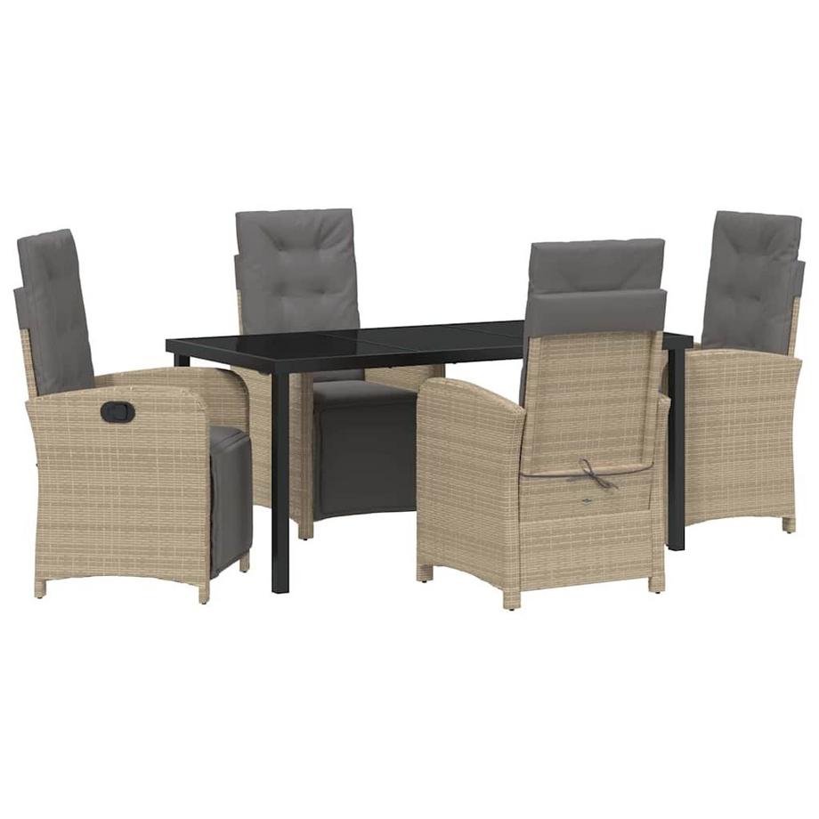 Set da Pranzo per Giardino Polyrattan