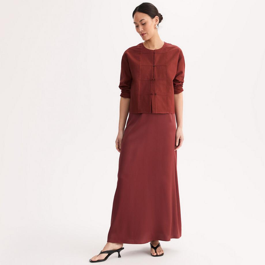 La Redoute Collections Veste Droite Col Rond Lin Viscose  