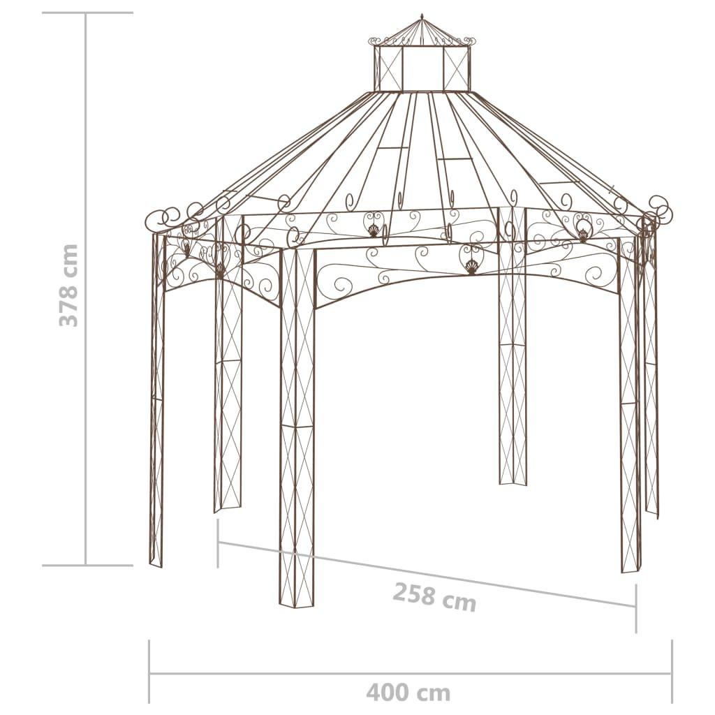 VidaXL Pavillon de jardin fer  