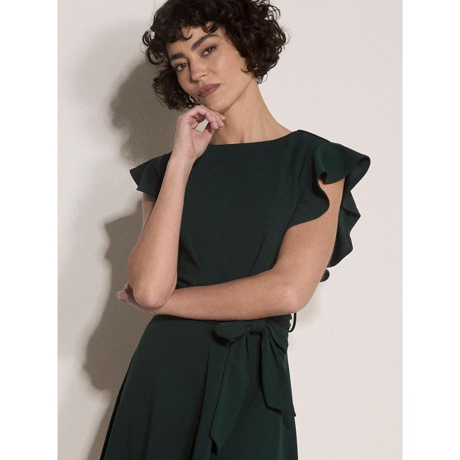 APRICOT Mini-Kleid aus Jersey-Crêpe mit Rüschenärmeln  