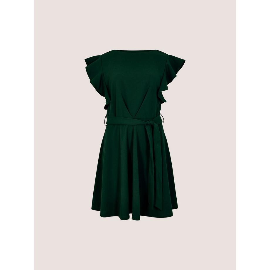 APRICOT Mini-Kleid aus Jersey-Crêpe mit Rüschenärmeln  