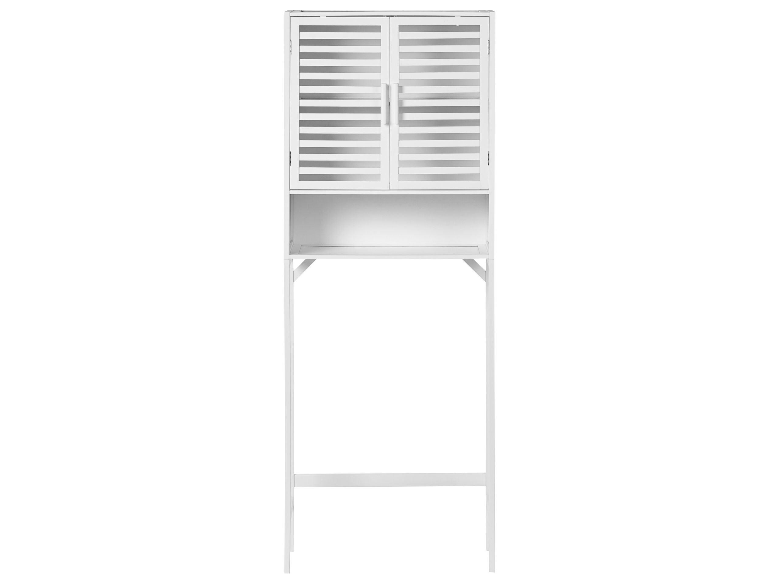 Beliani Badezimmerschrank aus Bambusholz Rustikal OKARCHE  